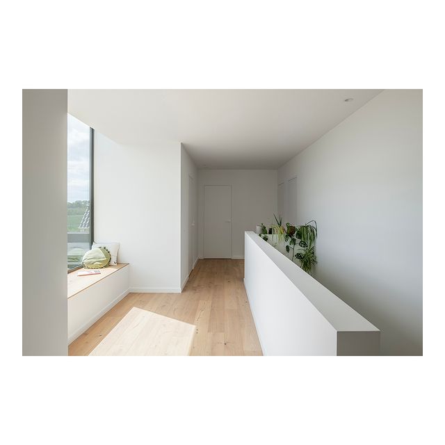 Wat vinden jullie van een natuurlijke lichtinval in de nachthal? 

In deze woning werd een grote raampartij voorzien tot aan de dakrand waardoor het natuurlijk daglicht tot diep in de nachthal valt en ook de trap verlicht. Het raam werd voorzien tot op zitniveau zodat een zitbank in het raam kon gerealiseerd worden. Een ideale knusse speel- en leeshoek voor de kindjes!

Architecture and interior design by CH-Architecten
Fotografie @michielvergauwe_photography

#belgischearchitectuur #modernearchitectuur #architecturelovers #highendarchitecture #house #villa #itsallinthedetails #natuurlijklichtinval #warmmaterials #warmminimalism #interiordesigns #interieurarchitectuur #maatwerk #oakaccent #warmminimalism #PatioDesign #entrance #entrancedesign #patio #natuurlijklicht #zitraam