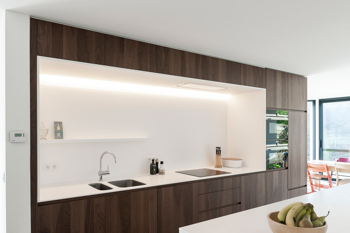 Interieurrenovatie leefkeuken en badkamer woning UV, Destelbergen